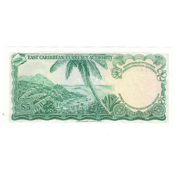 Banknote, East Caribbean States, 5 Dollars, KM:14i, UNC(65-70)