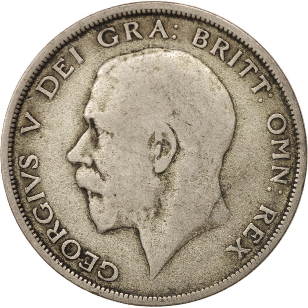 Gran Bretagna, George V, 1/2 Crown, 1920, MB, Argento, KM:818.1a