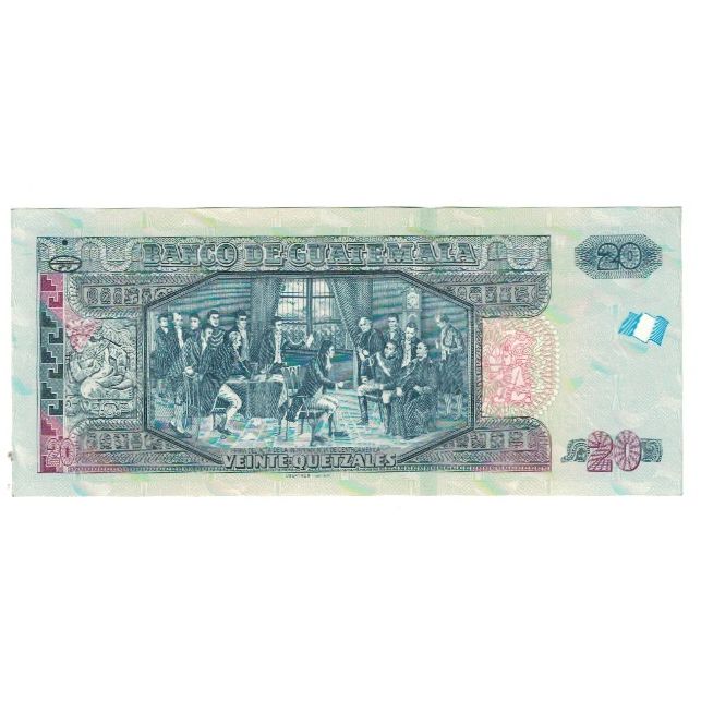 Banknote, Guatemala, 20 Quetzales, 2014, 2014-05-14, UNC(63)