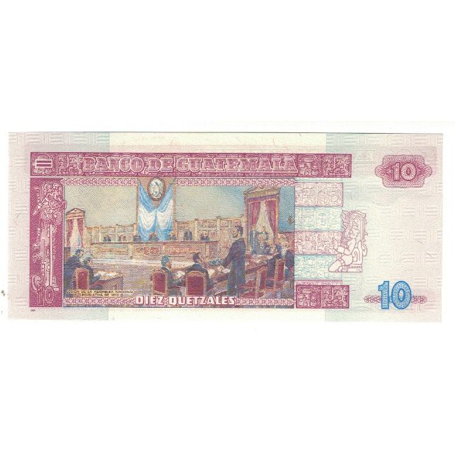 Billete, 10 Quetzales, 2007, Guatemala, 2007-1-17, KM:107, UNC
