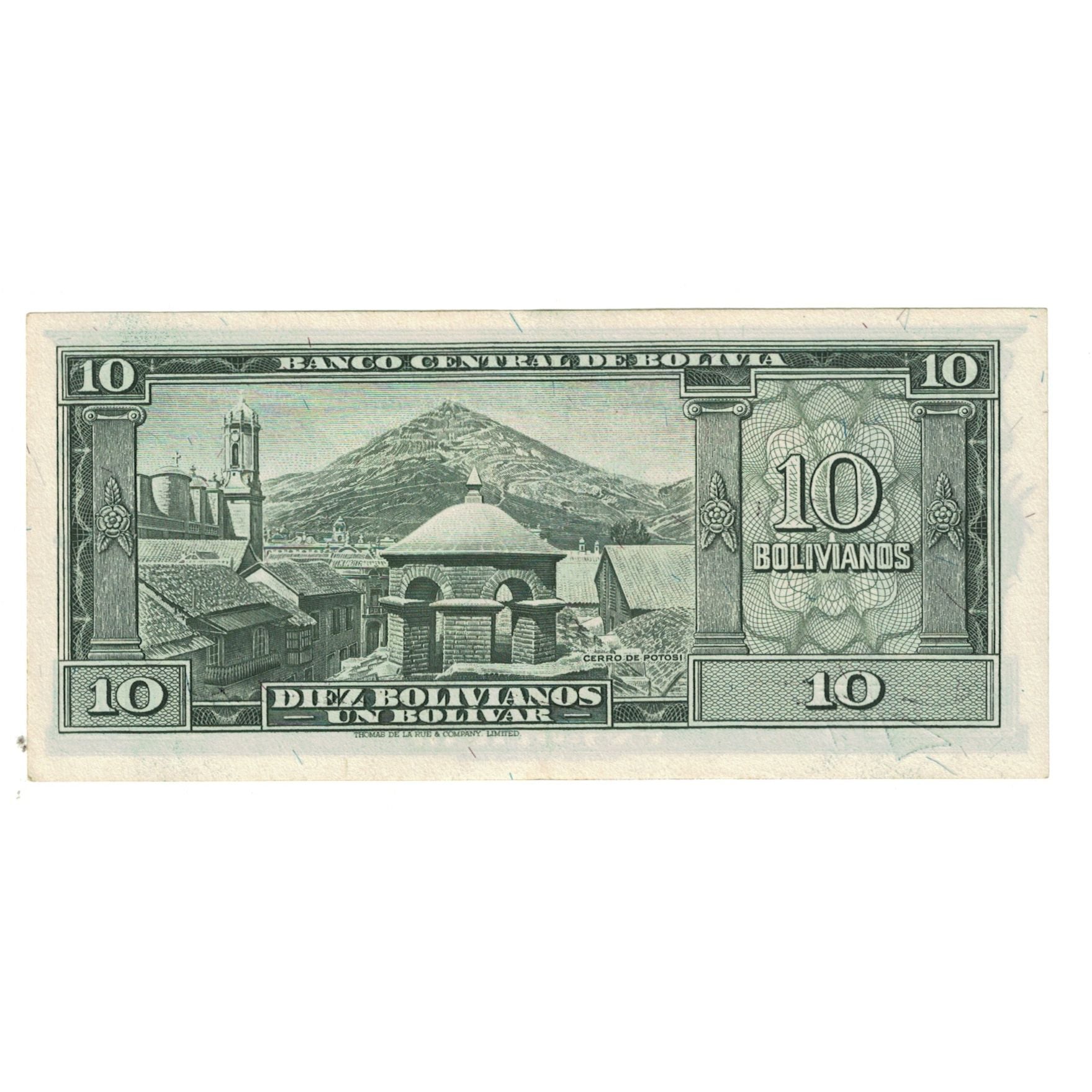 Banconote, Bolivia, 10 Bolivianos, 1945, 1945-12-20, KM:139a, FDS