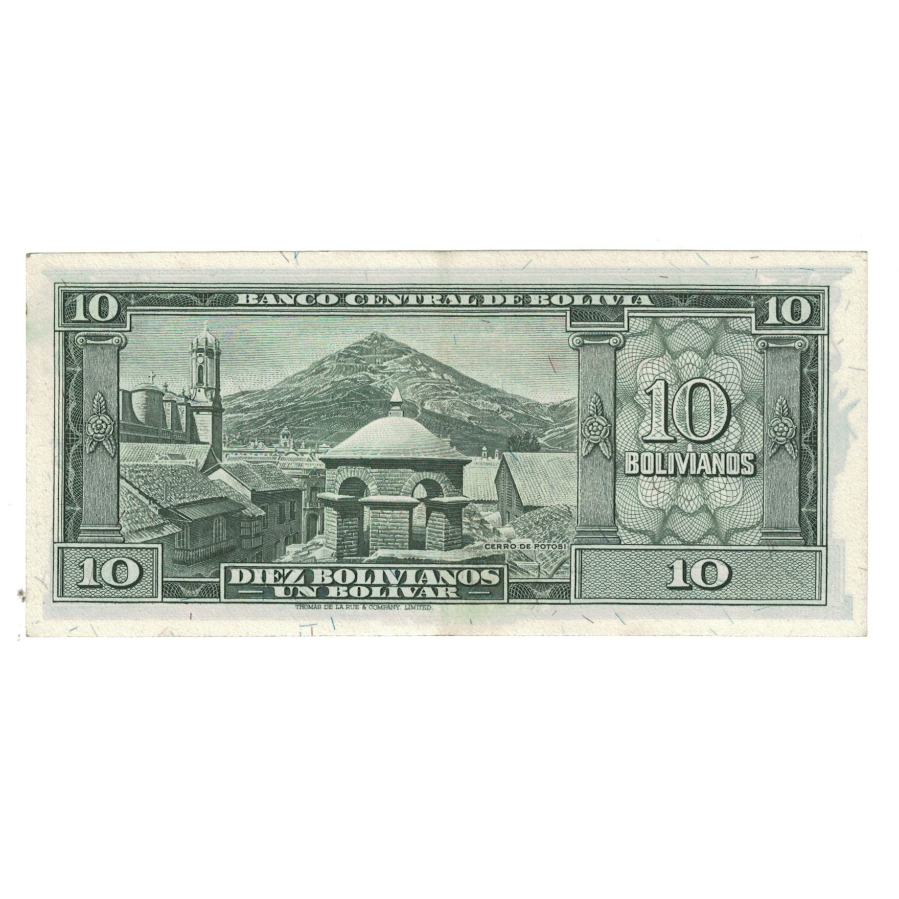 Geldschein, Bolivien, 10 Bolivianos, 1945, 1945-12-20, KM:139a, UNZ