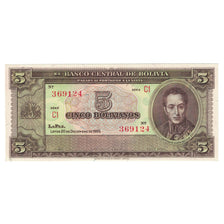Banconote, Bolivia, 5 Bolivianos, 1945, 1945-12-20, KM:138a, FDS