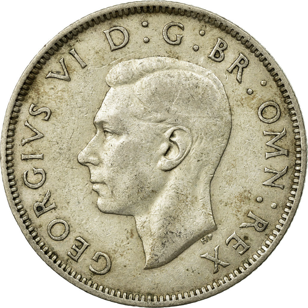 Coin, Great Britain, George VI, Florin, Two Shillings, 1942, EF(40-45), Silver
