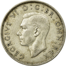 Coin, Great Britain, George VI, Florin, Two Shillings, 1942, EF(40-45), Silver