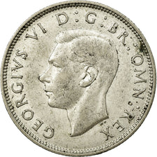 Coin, Great Britain, George VI, Florin, Two Shillings, 1944, AU(50-53), Silver