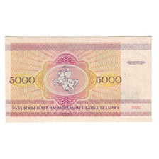 Billet, Bélarus, 5000 Rublei, 1992, KM:12, TTB