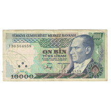 Billete, 10,000 Lira, Turquía, KM:199, BC
