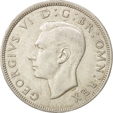 Great Britain, George VI, 1/2 Crown, 1942, AU(50-53), Silver, KM:856