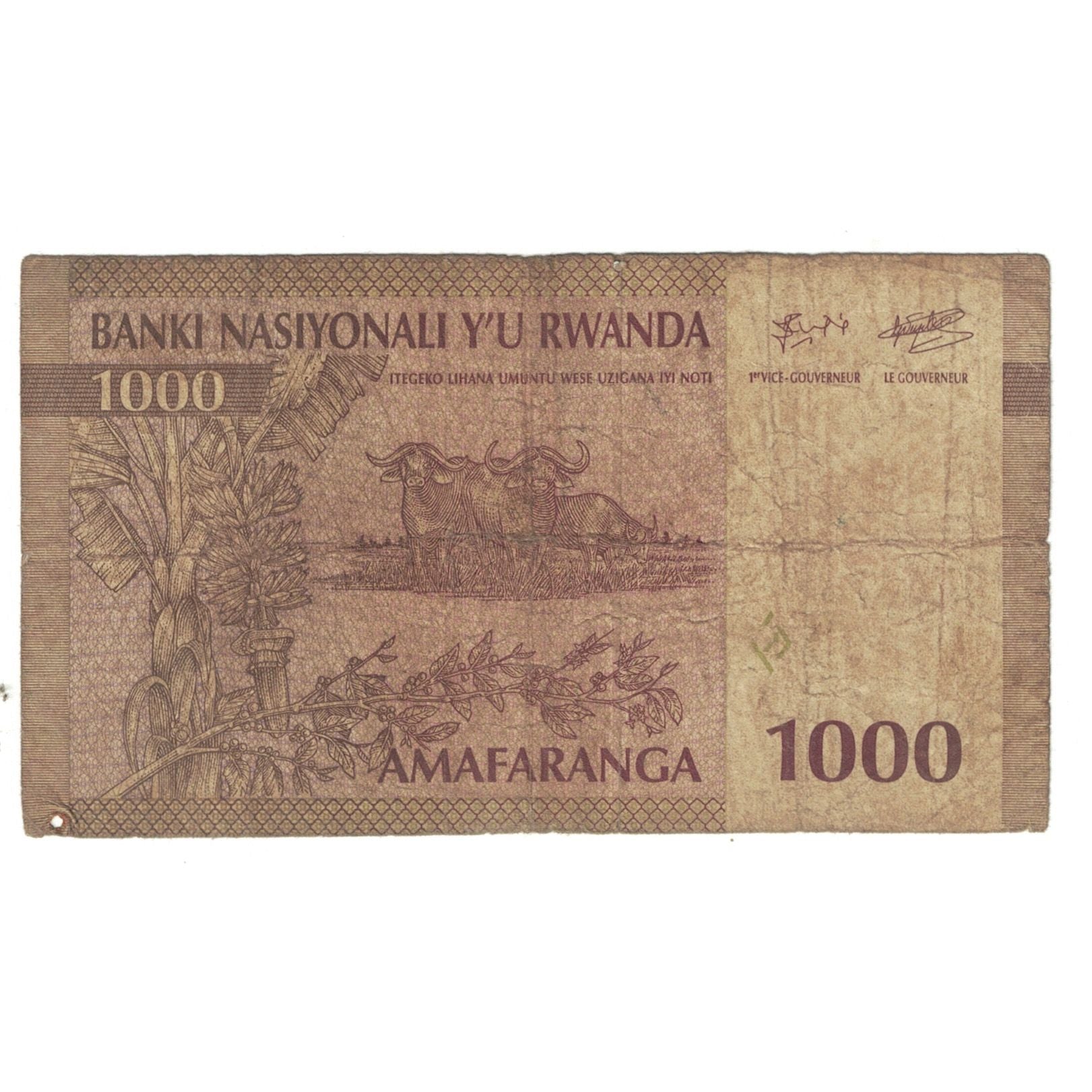 Banknote, Rwanda, 1000 Francs, 1994, 1994-12-01, KM:24a, F(12-15)