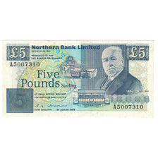 Billete, 5 Pounds, 1989, Irlanda del Norte, 1989-08-24, KM:193a, MBC