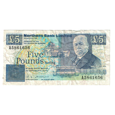 Biljet, Noord Ierland, 5 Pounds, 1989, 1989-08-24, KM:193a, TTB