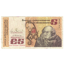 Banknote, Ireland - Republic, 5 Pounds, 1989, 1989-09-29, KM:71e, VF(20-25)