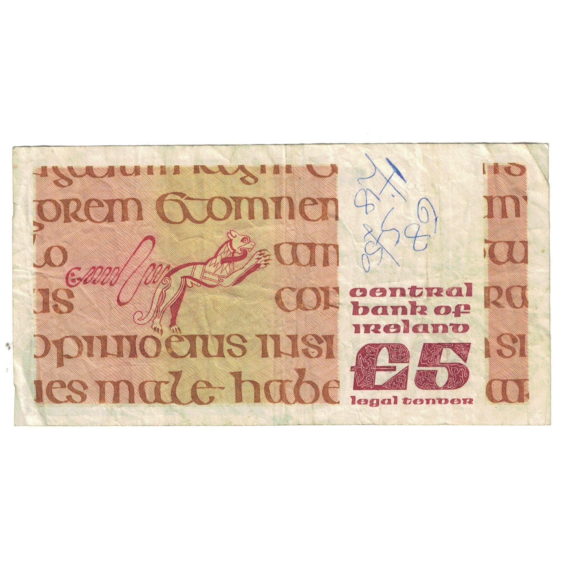 Banknote, Ireland - Republic, 5 Pounds, 1981, 1981-10-29, KM:71e, F(12-15)