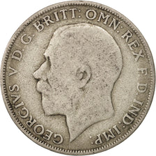 Great Britain, George V, Florin, Two Shillings, 1921, VF(20-25), Silver, KM:817a