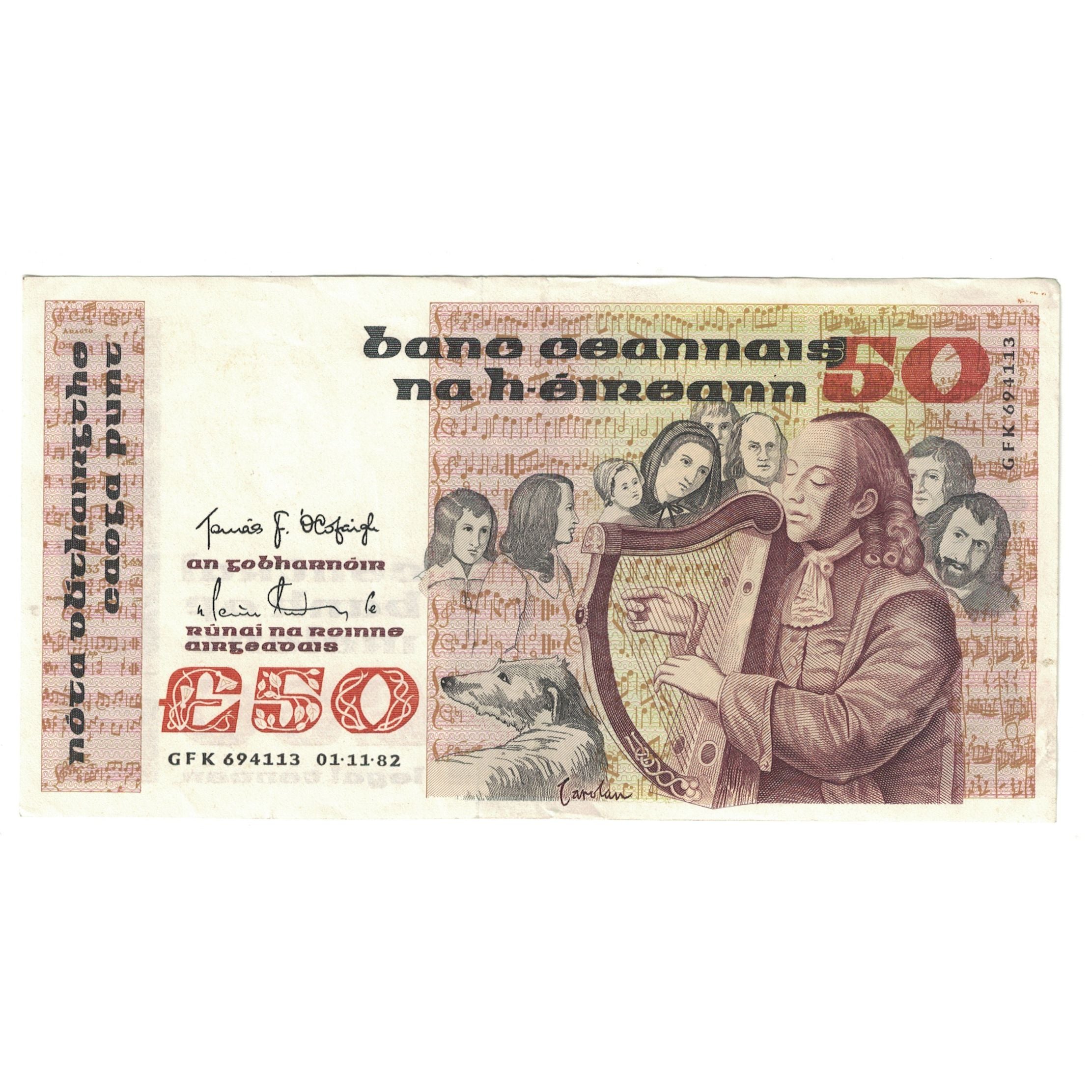 Banknote, Ireland - Republic, 50 Pounds, 1982, 1982-11-01, KM:74a, AU(55-58)