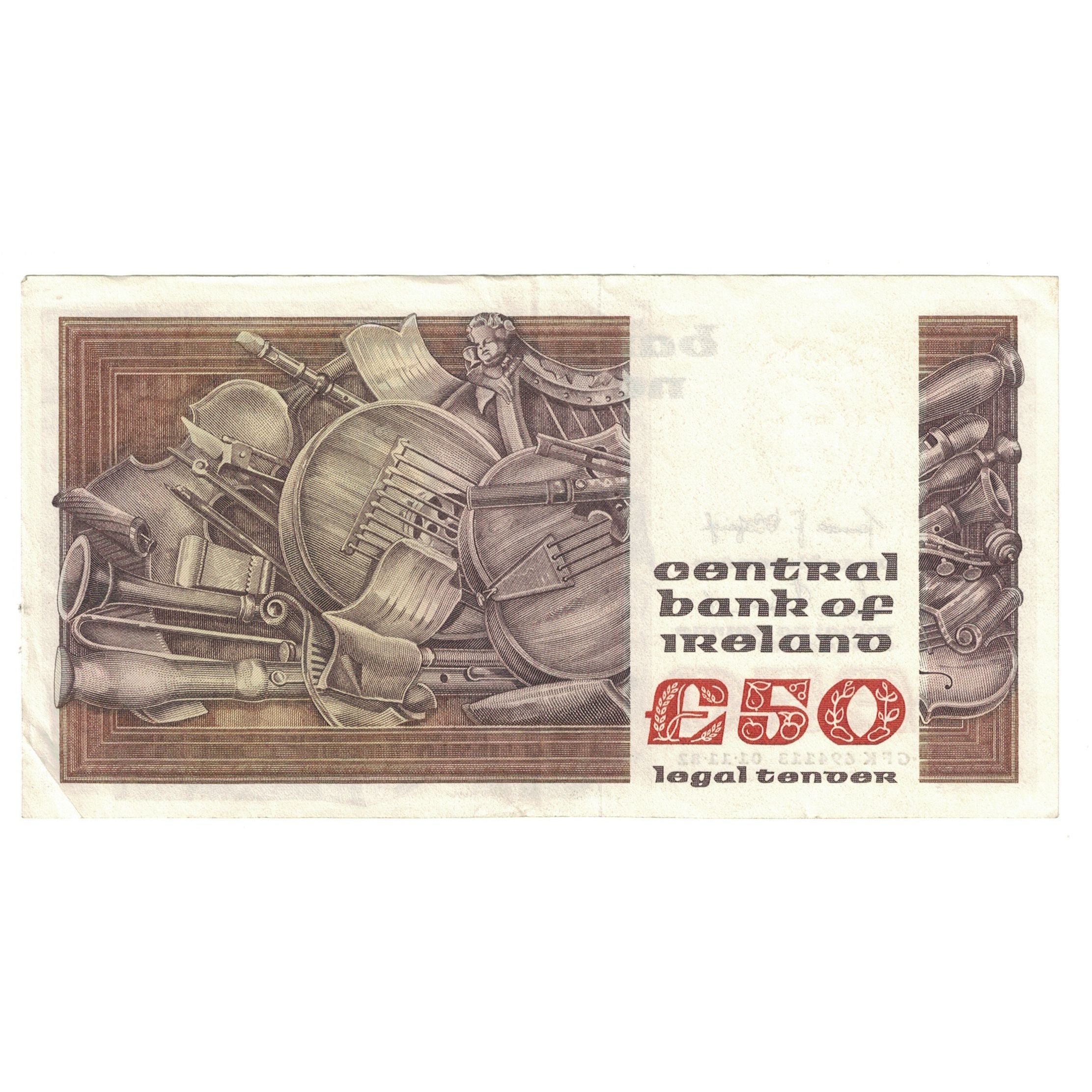 Banknote, Ireland - Republic, 50 Pounds, 1982, 1982-11-01, KM:74a, AU(55-58)
