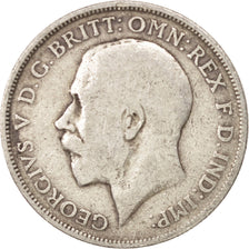 Great Britain, George V, Florin, Two Shillings, 1914, VF(20-25), Silver, KM:817