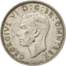 Great Britain, George VI, Florin, Two Shillings, 1943, AU(50-53), Silver, KM:855