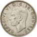 Great Britain, George VI, Florin, Two Shillings, 1943, AU(50-53), Silver, KM:855