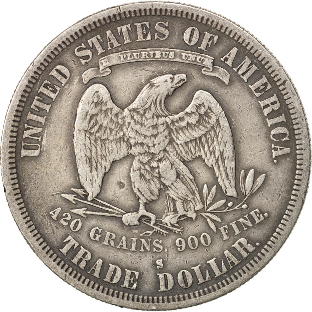 United States, Trade Dollar, Dollar, 1878, San Francisco, EF(40-45), KM 108