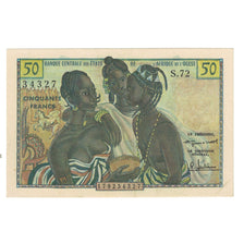 Banknote, French West Africa, 50 Francs, KM:45, EF(40-45)