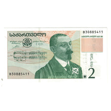 Banconote, Georgia, 2 Lari, 2002, KM:54, FDS