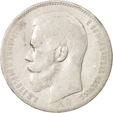 Russia, Nicholas II, Rouble, 1898, St. Petersburg, VF(20-25), Silver, KM:59.3