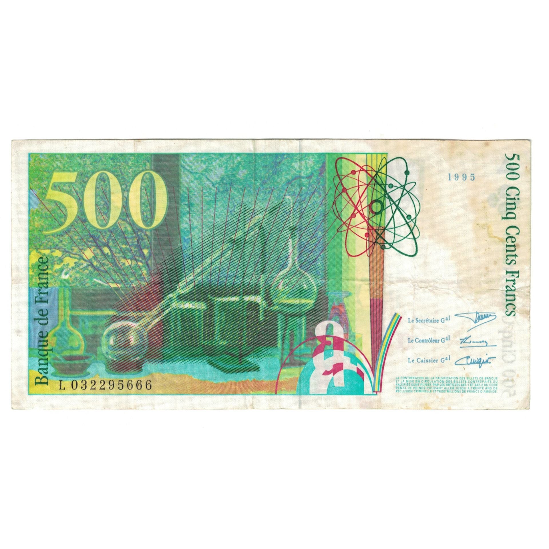 Frankreich, 500 Francs, Pierre et Marie Curie, 1995, L032295666, S