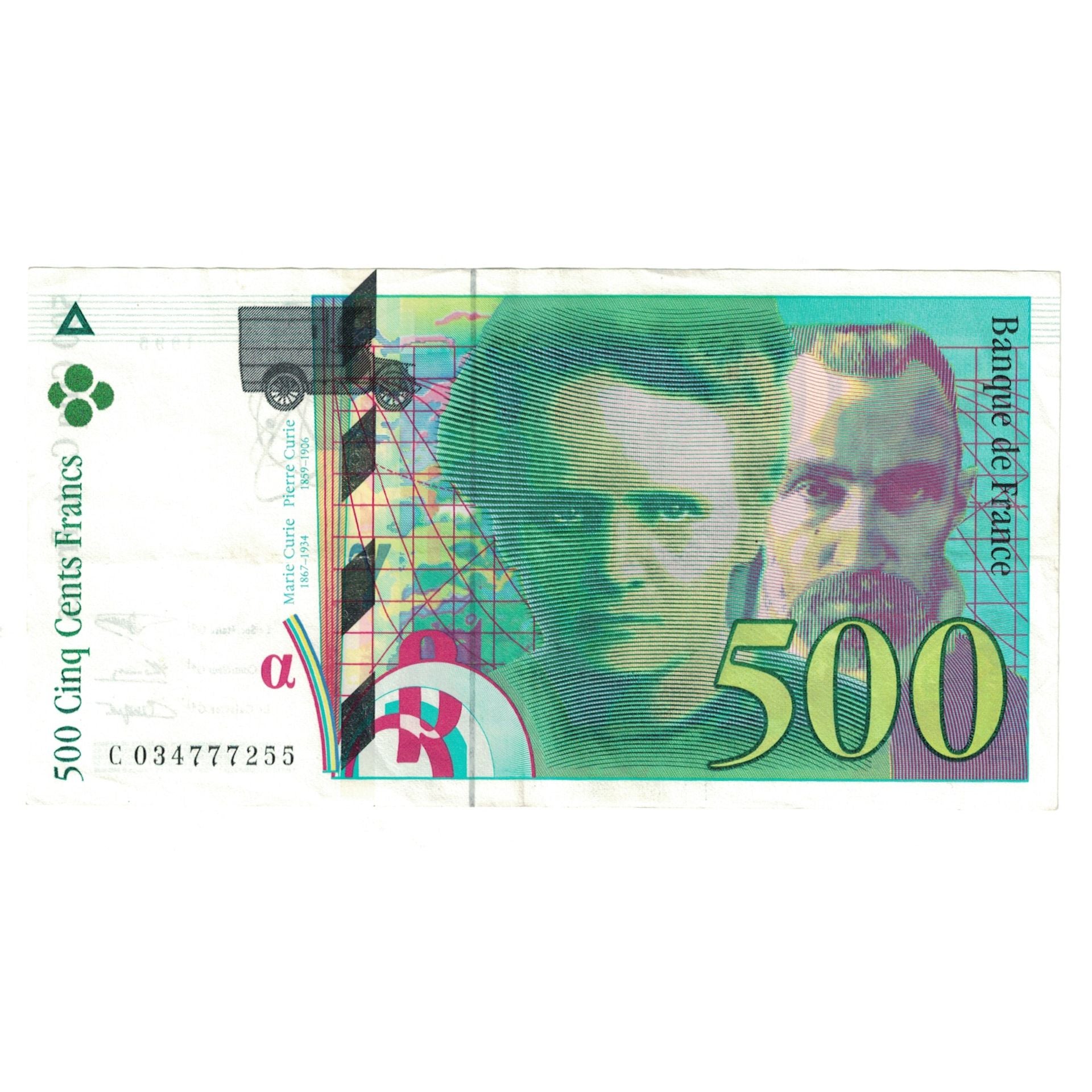 Frankreich, 500 Francs, Pierre et Marie Curie, 1995, C034777255, VZ