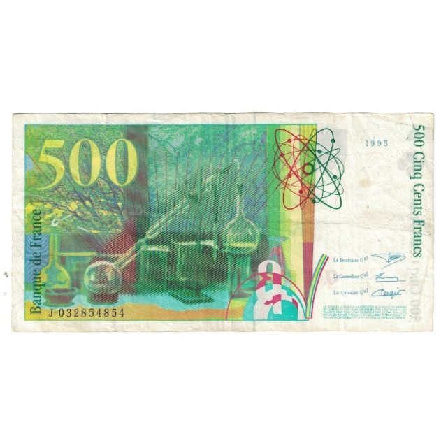 Francia, 500 Francs, Pierre et Marie Curie, 1995, J032854854, BC, Fayette:76.2