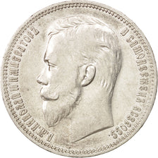 Russland, Nicholas II, Rouble, 1909, St. Petersburg, EF(40-45), Silver, KM:59.3