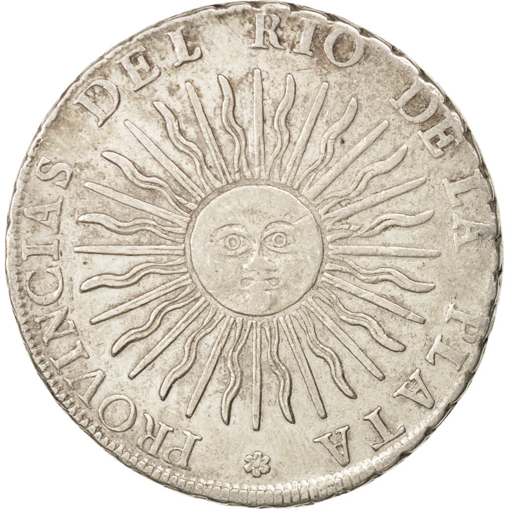Argentina, 8 Soles, 1815, Potosi, Bolivia, EF(40-45), Silver, KM:15