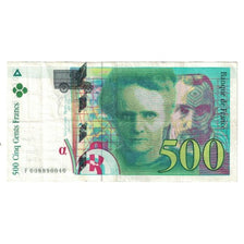 France, 500 Francs, Pierre et Marie Curie, 1994, F008890040, VF(30-35)