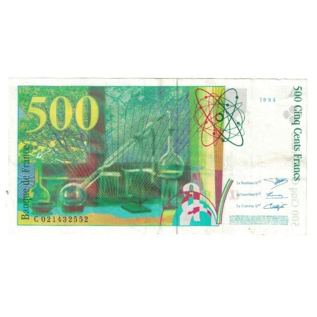 Frankrijk, 500 Francs, Pierre et Marie Curie, 1994, C021432552, TTB+