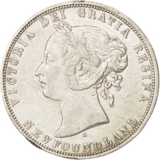 NEWFOUNDLAND, 50 Cents, 1872, Heaton, EF(40-45), Silver, KM:6
