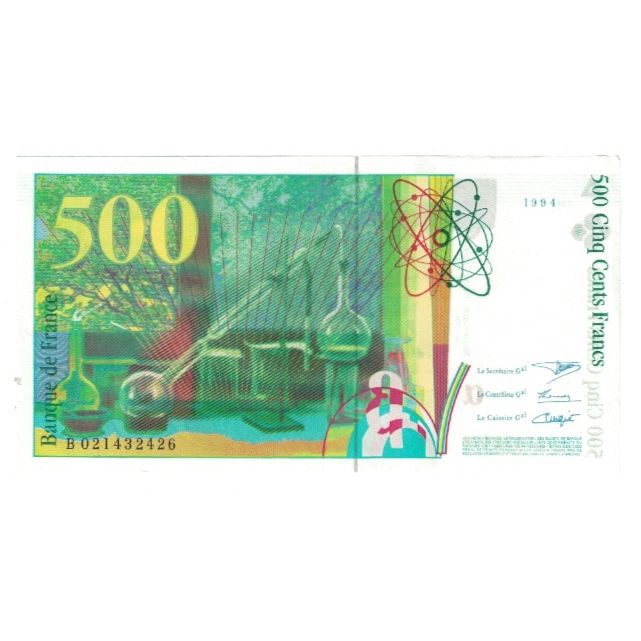 Francia, 500 Francs, Pierre et Marie Curie, 1994, B021432426, SPL