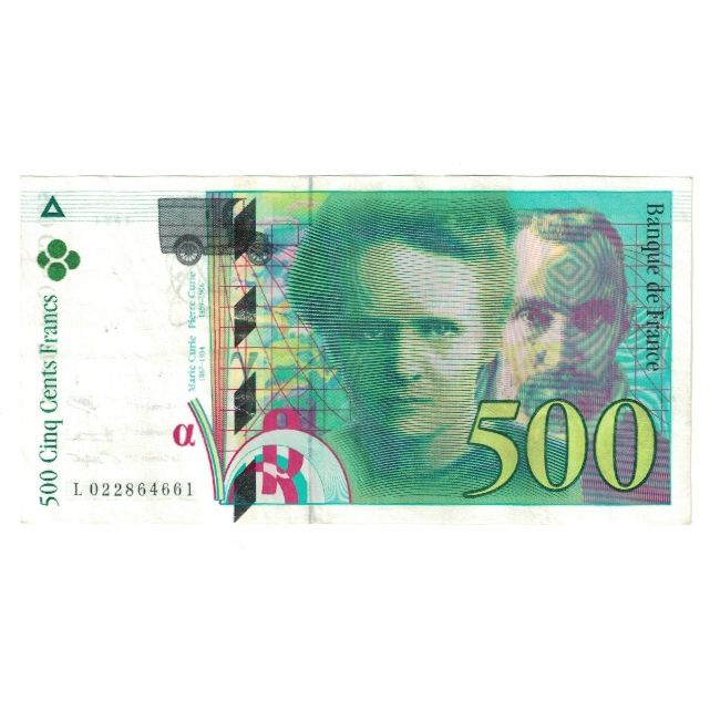 Francia, 500 Francs, Pierre et Marie Curie, 1994, L022864661, BB+