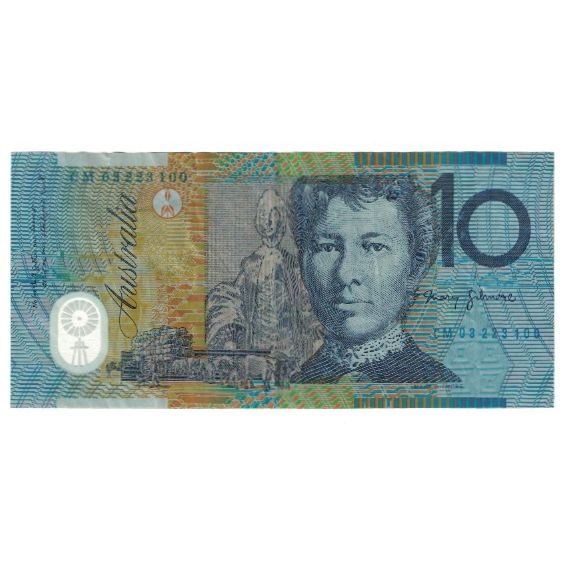 Nota, Austrália, 10 Dollars, KM:52a, UNC(65-70)