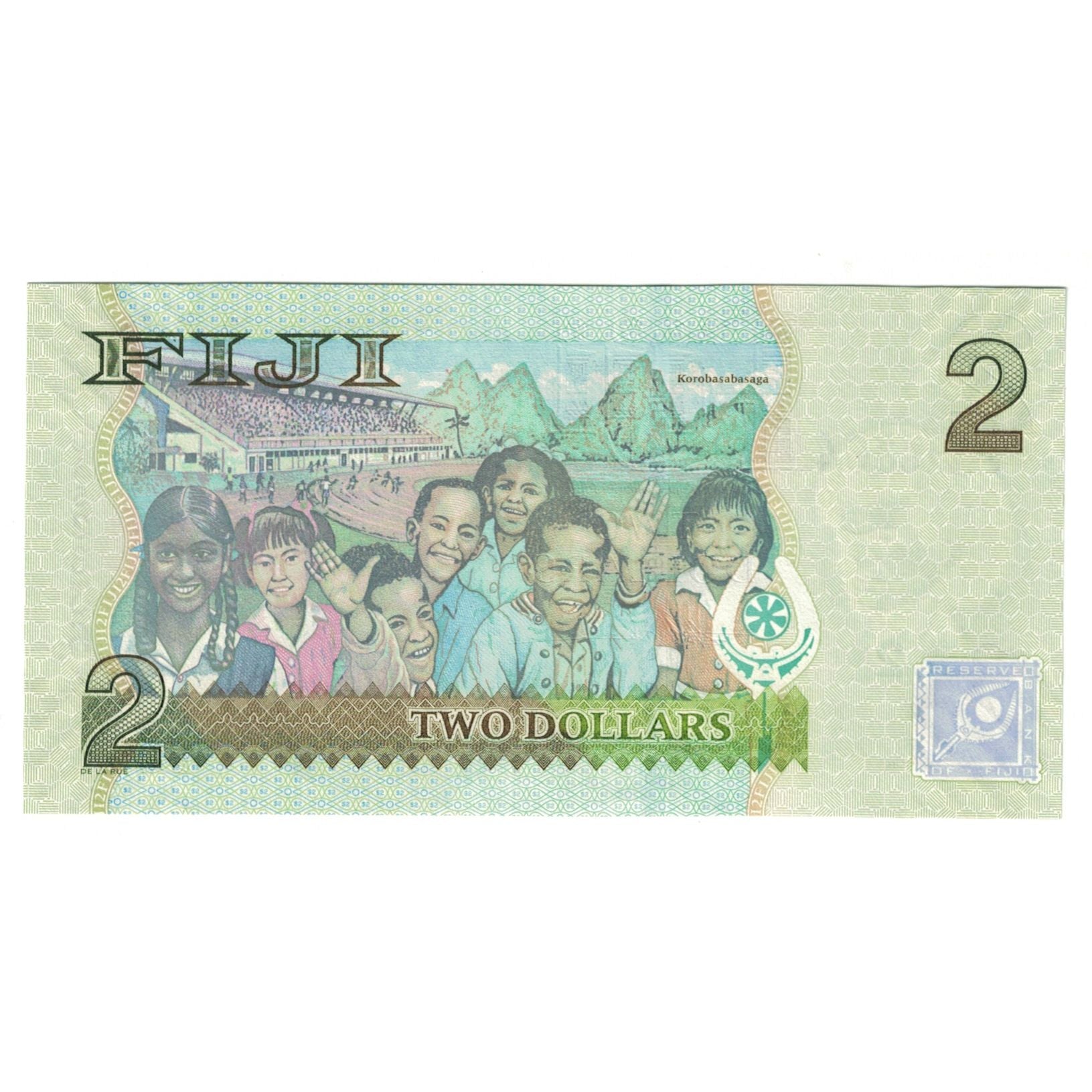 Geldschein, Fiji, 2 Dollars, KM:96b, UNZ