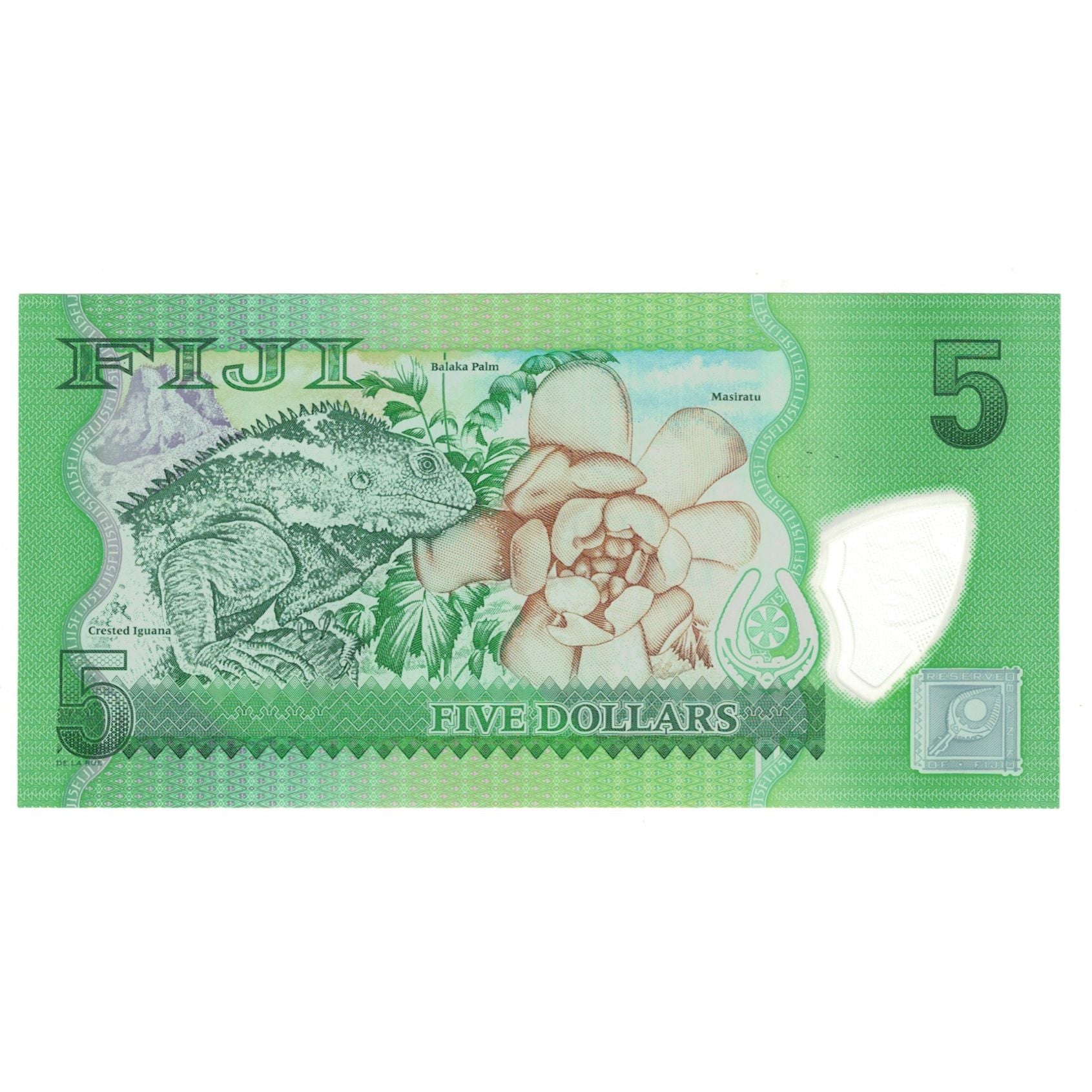 Banconote, Figi, 5 Dollars, KM:115, FDS
