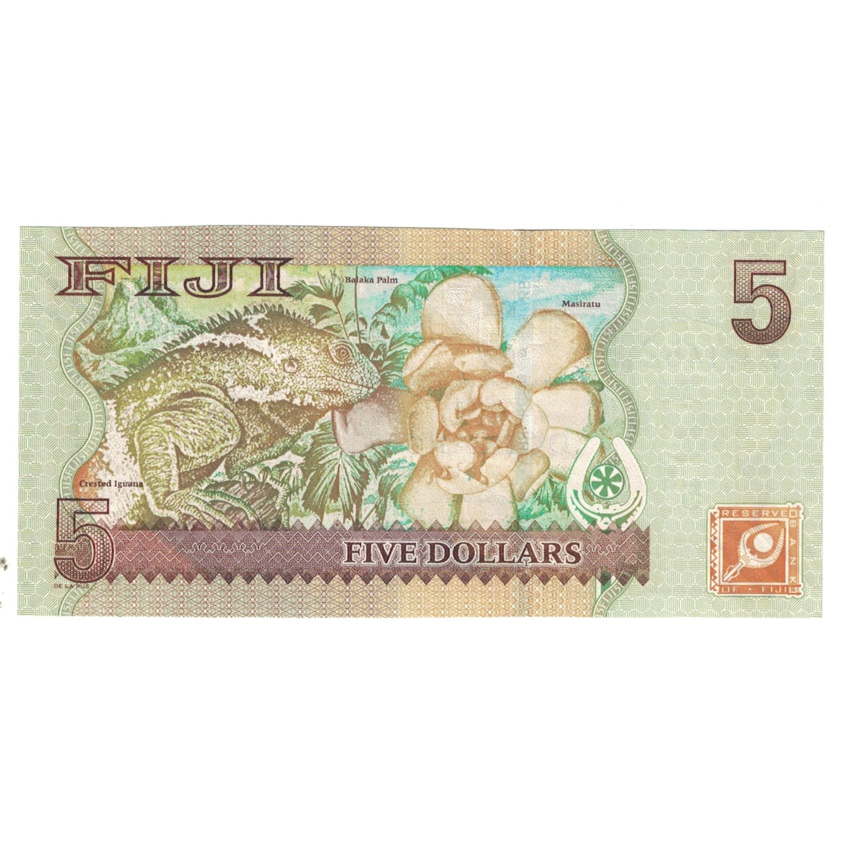 Geldschein, Fiji, 5 Dollars, KM:110a, UNZ