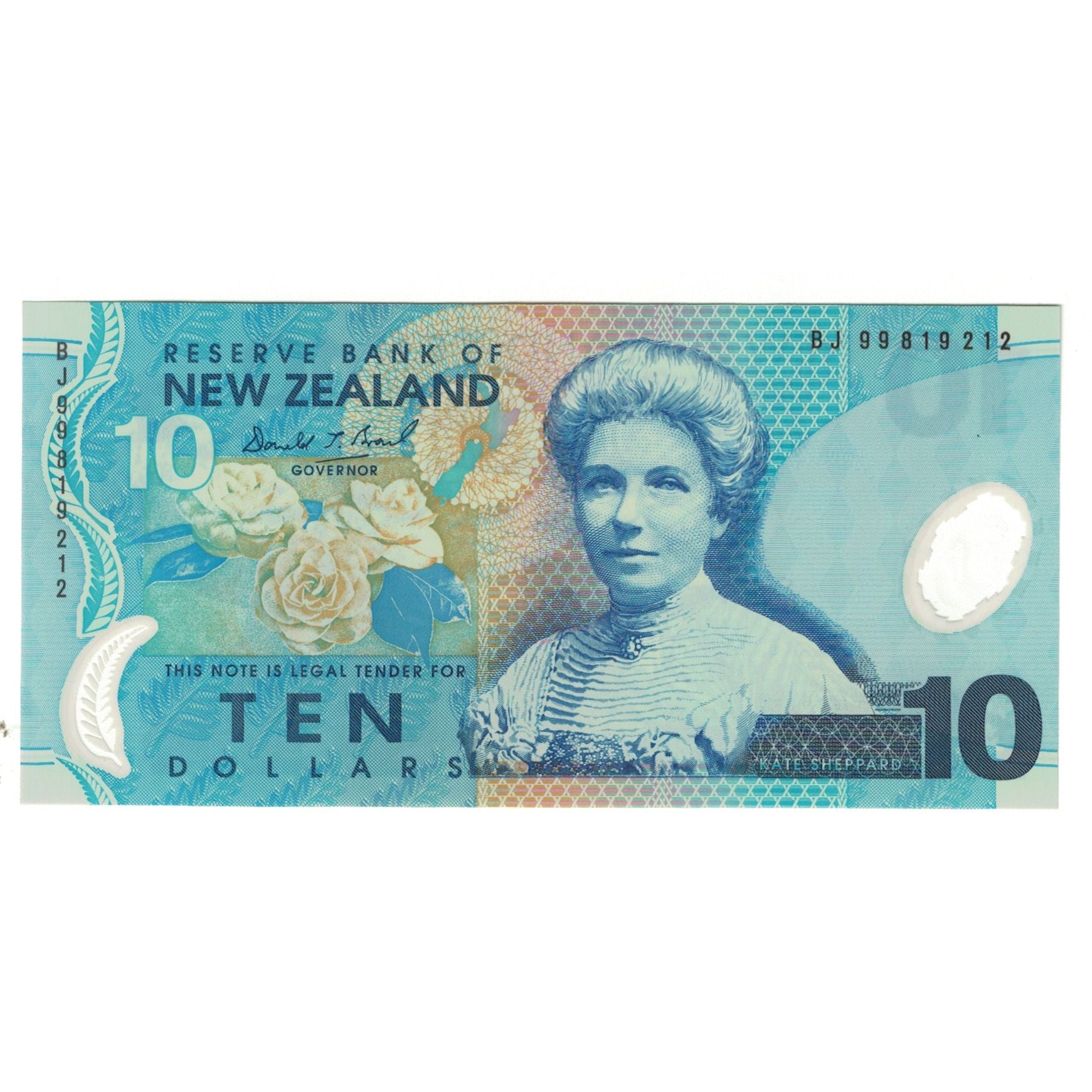 Banknote, New Zealand, 10 Dollars, KM:186b, UNC(65-70)