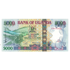 Banknote, Uganda, 5000 Shillings, KM:44a, UNC(65-70)