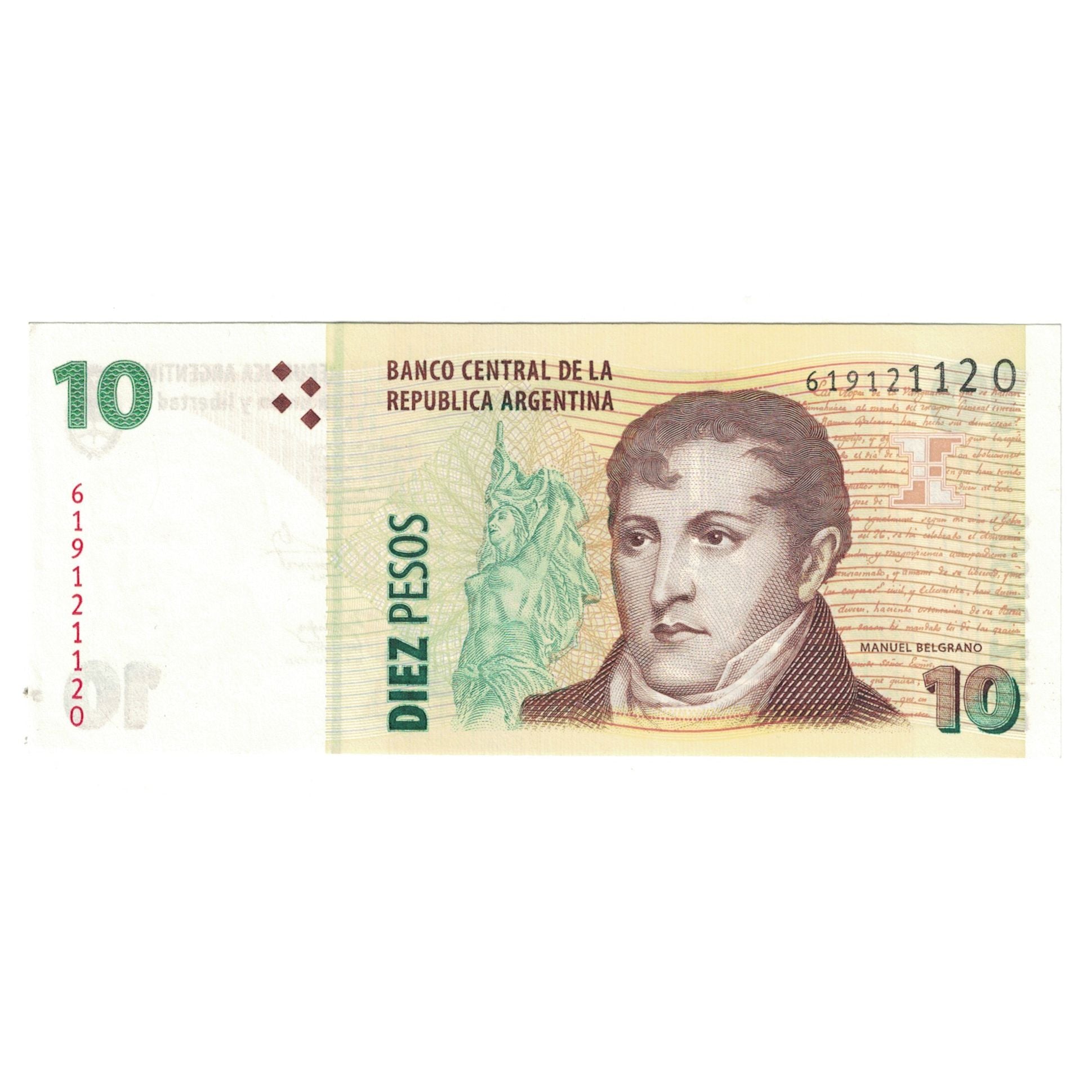 Banknote, Argentina, 10 Pesos, KM:354, UNC(63)