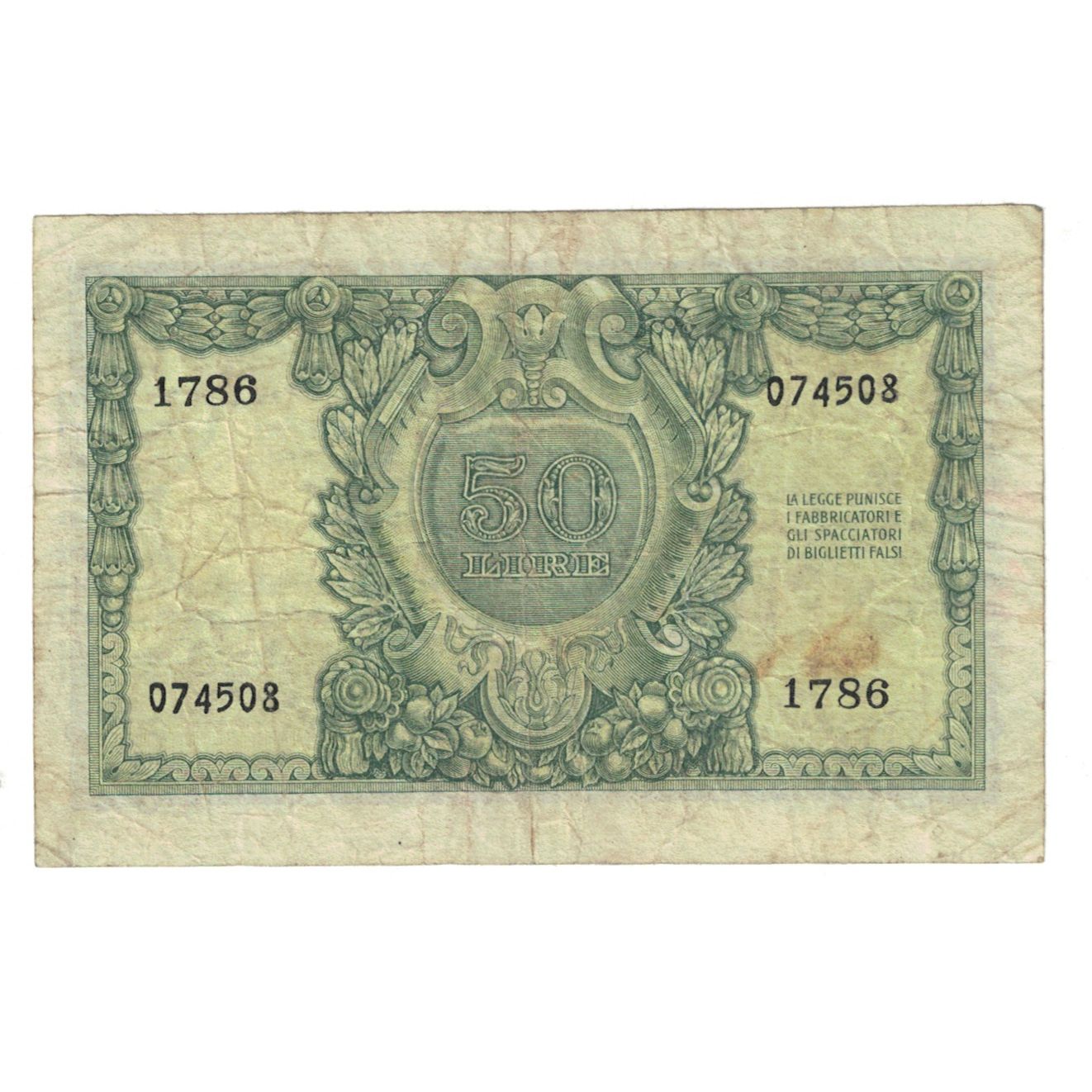 Banknote, Italy, 50 Lire, KM:91a, VF(20-25)