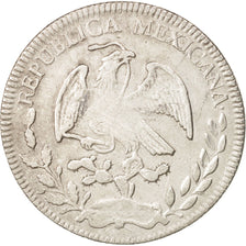 Mexico, 4 Réales, 1855, Zacatecas, EF(40-45), Silver, KM:375.9