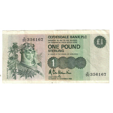 Billete, 1 Pound, 1988, Escocia, 1988-11-09, KM:211d, MBC