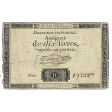 France, 10 Livres, 1792, SERIE 12322, VF(20-25), KM:A51
