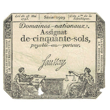 Frankreich, 50 Sols, 1793, SERIE 1909, S, KM:A70a